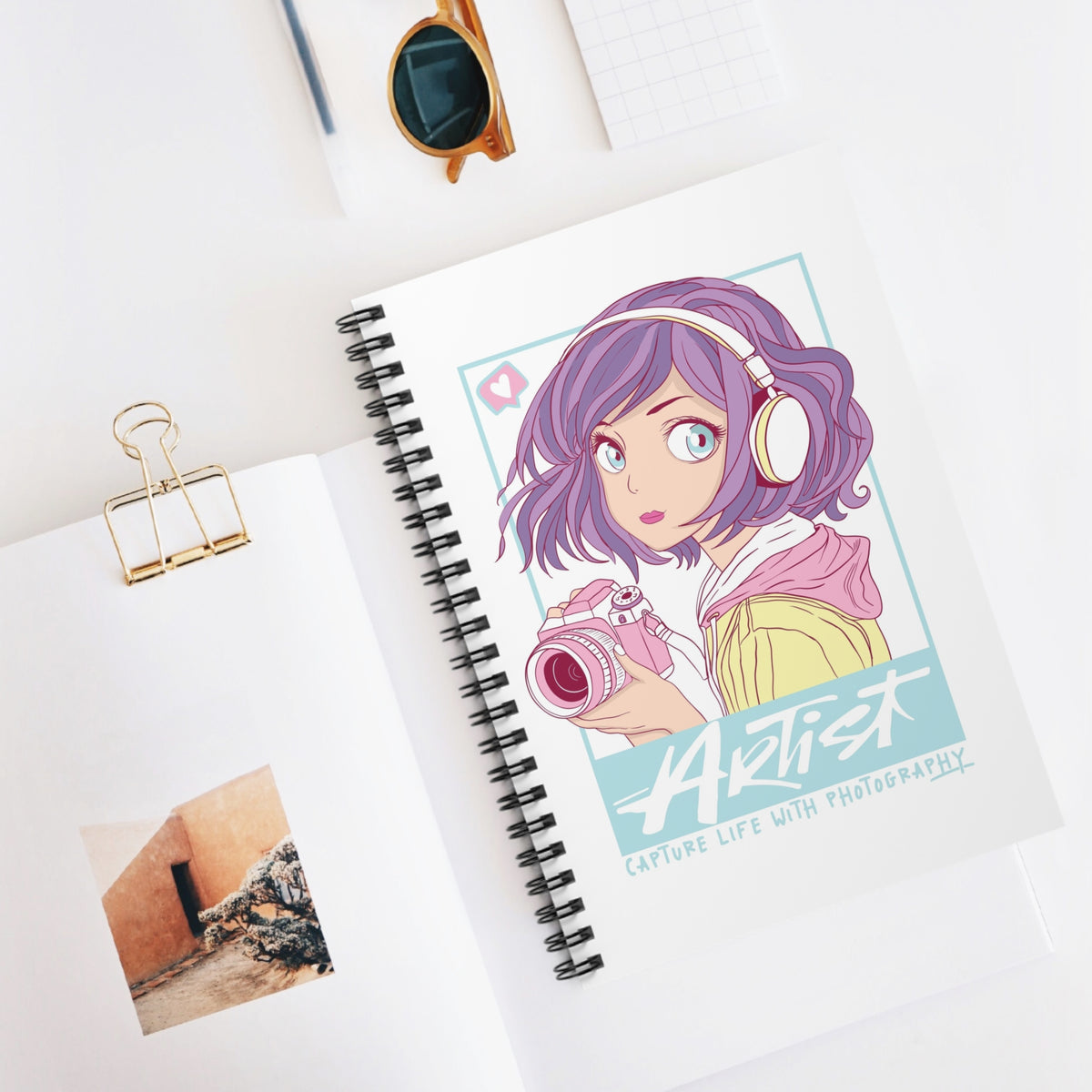 Anime Artist Spiral Notebook – Colorfully Cozy